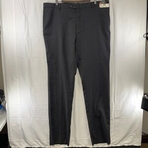 Awearness Kenneth Cole Dress Pants Mens 42 Charcoal Grey Wool Blend (Unhemmed)